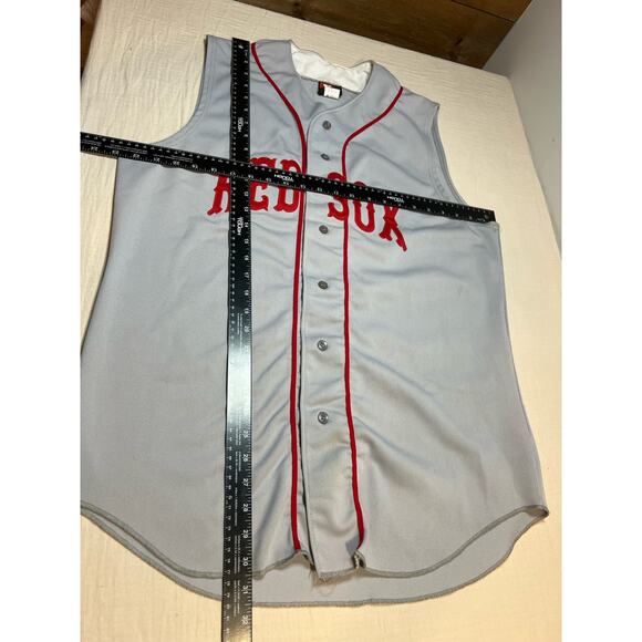 Vintage Wilson Red Sox Jersey Jim Rice Sleeveless Number 14 Mens‎ Size Large 80s - Picture 3 of 6